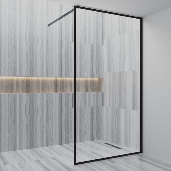 Paini Душевая перегородка 100x195 рисунок рамка