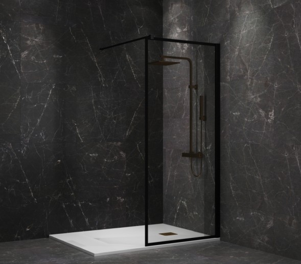 Paini Душевая перегородка 100x195 рисунок рамка