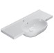 Раковина GLOBO MODE подвесная или на консоль с одним отверстием и двумя намеченными цвет белый ME100BI