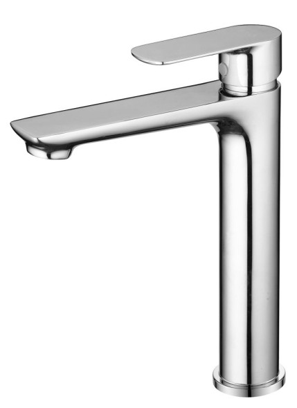 AQG VENT-i2, высокий однорычажный смеситель для раковины без донного клапана, цвет хром