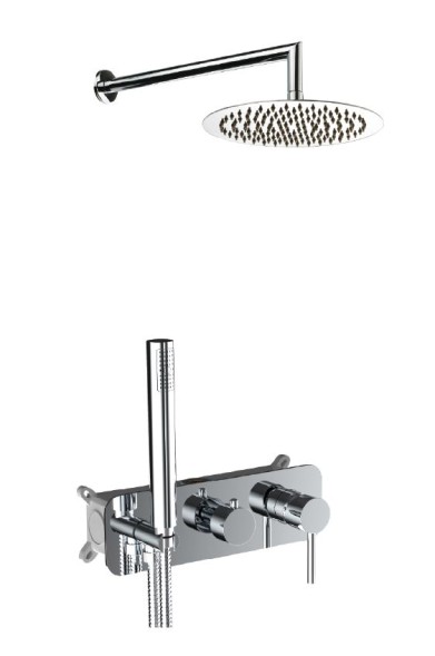 AQG QUARK, однорычажный смеситель для душа с термостатом, цвет хром