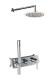 AQG QUARK, однорычажный смеситель для душа с термостатом, цвет хром