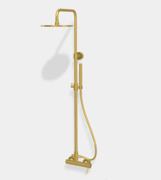 Душевая стойка, Fima Carlo Frattini, Shower column, цвет-брашированное золото F3035/2OS