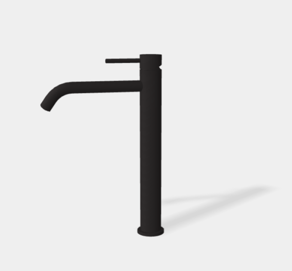 Смеситель для раковины, Fima Carlo Frattini, Spillo Up, цвет-черный матовый F3031/HXSNS.1