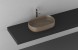 Раковина ISVEA Infinity накладная ШГВ 550*360*120 отверстия для смесителя отсутствуют цвет коричневый 10NF65055-2H