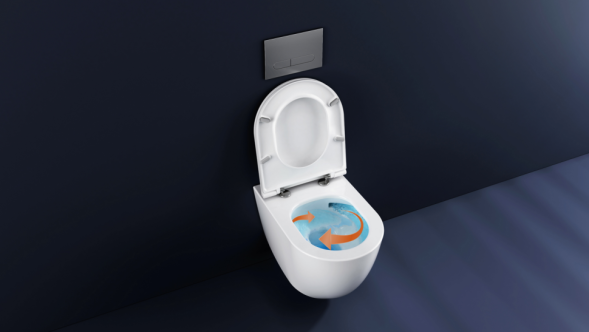 Унитаз ISVEA Infinity Vortex (смыв торнадо), подвесной ШГВ 365*530*400 цвет черный матовый 10NF02003-2N