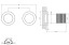 Gessi Смеситель для душа, Habito Bath Shower, TRAME, цвет Никель матовый 70379#149