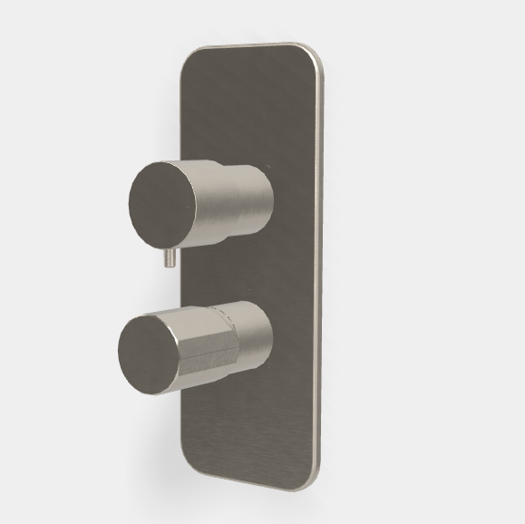 Смеситель для душа, Fima Carlo Frattini, Spillo Tech, V COLLECTION, на 2/3 потребителя, цвет-никель брашированный F3039TX6VSN