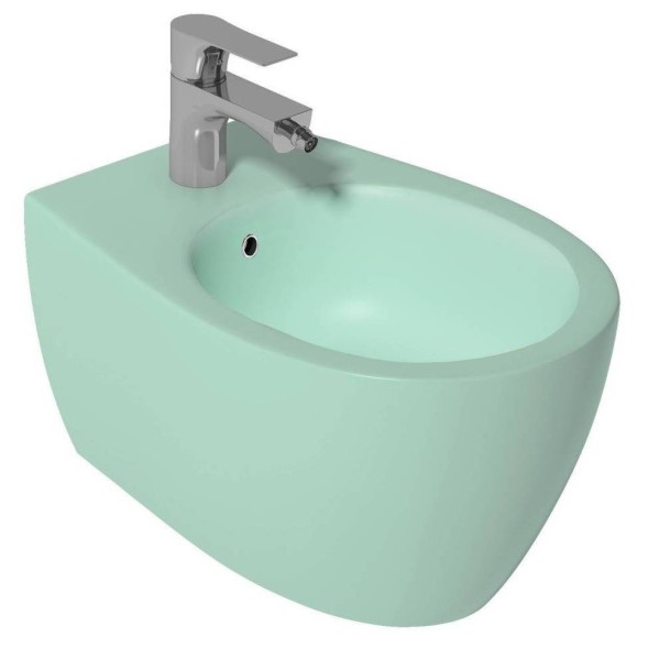 Биде ISVEA Sentimenti Neo подвесной ШГВ 363*510*400 цвет мятно-зеленый матовый 10AR41010-2T
