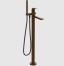 Gessi Смеситель для ванны и душа, Ventaglio, напольный, цвет Темная бронза 72028#845
