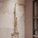 Vincea Душевая стойка Линеа (Linea) VSFS-4LN1BG с изливом, брашированное золото
