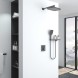 Vincea Душевой комплект VSFW-321MT1RGM встраиваемый, термостат, двухрежимный, вороненая сталь