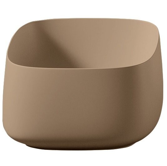 Раковина Artceram Cognac Quadro накладная без отверстий  цвет Tortora COL006 40 00