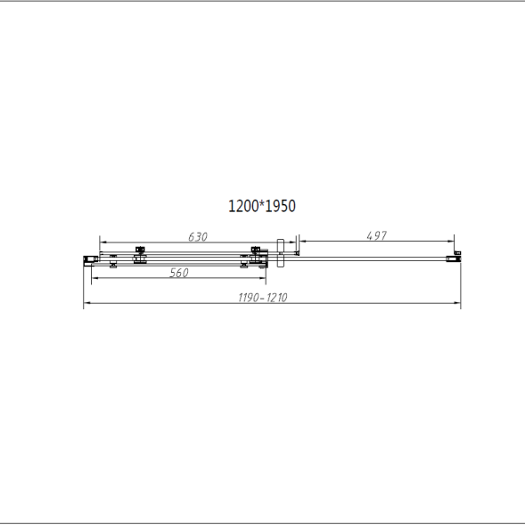 Vincea Душевая дверь Комо-Н (Como-N) VDS-4CN120CL, 1200, хром, стекло прозрачное