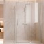 Vincea Душевой уголок Экстенза (Extenza) VSR-4EX101110CLBN, 1000/1100*1000, брашированный никель, стекло прозрачное