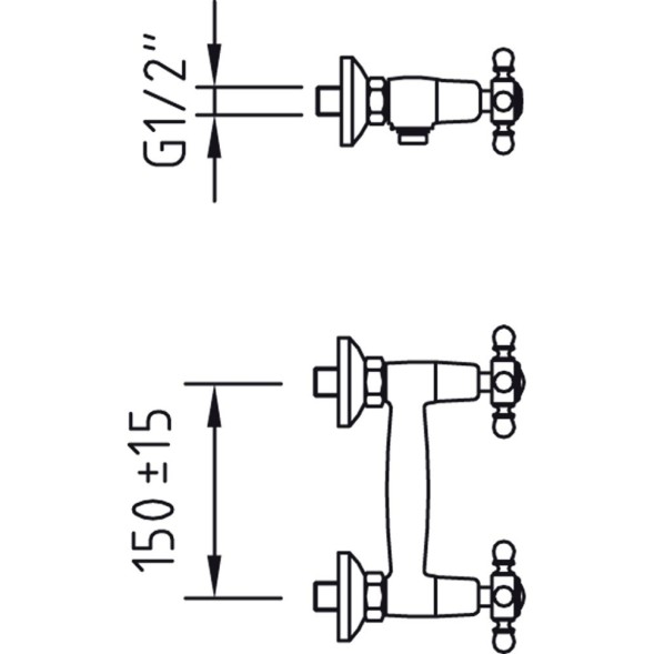 Paini TNCR511 Смеситель для душа Танго , хром
