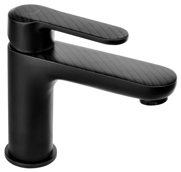 Emmevi Nefer, однорычажный смеситель для раковины с донным клапаном, цвет черный/карбон 77003NCA