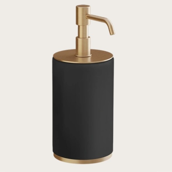 Gessi Дозатор для жидкого мыла, Origini, шгв 75*97*199, цвет дозатора черный матовый#белый  66437#299