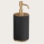 Gessi Дозатор для жидкого мыла, Origini, шгв 75*97*199, цвет дозатора черный матовый#белый  66437#299
