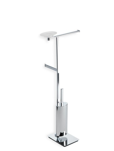 Stil Haus Diana, стойка: дозатор + полотенцедерж. + бумагодержатель + ёрш металлический, цвет хром