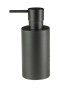 Stil Haus Tondo, настольный черный дозатор, цвет помпы с крышкой черный матовый