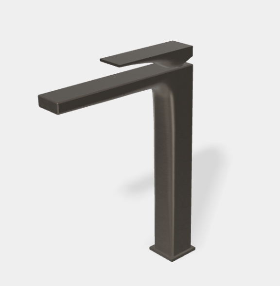 Смеситель для раковины, Fima Carlo Frattini, Zeta, цвет-брашированный черный хром F3961/HNCS