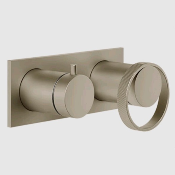 Gessi Смеситель для душа, Anello, на 2 потребителя, цвет Никель матовый 63379#149