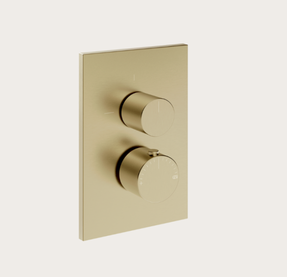 Gessi Смеситель для душа, Habito Unito, на 2 потребителя, цвет Латунь матовая