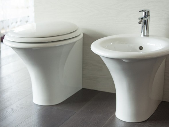 Биде HATRIA SCULTURE YR4201 напольное цвет белый