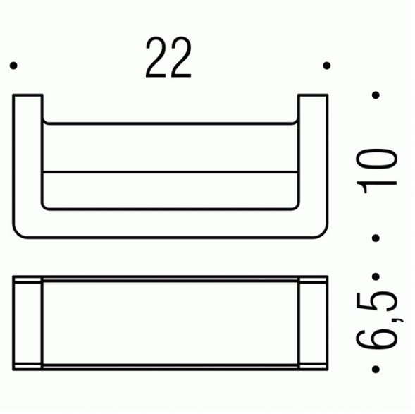 Полотенцедержатель COLOMBO DESIGN OVER B7031 кольцо цвет нержавеющая сталь