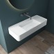 Vincea Раковина Солид Серфейс (Solid Surface)  VWB-6S312MW, 1200*400*150, подвесная, цвет белый матовый