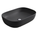 Раковина Scarabeo GLAM накладная без перелива без отверстий цвет черный матовый с антибактериальным и грязеотталкивающим покрытием BIOKER 1804 49 BK