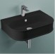 Раковина Artceram Atelier подвесная с одним отверстием цвет черный матовый ATL0031700