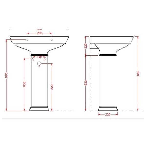 Пьедестал Artceram Civitas для раковины цвет белый CIC001 01 00