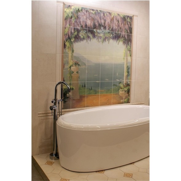 Paini 78CR136LM Смеситель для ванны Кокс напольный с поворотным изливом, хром