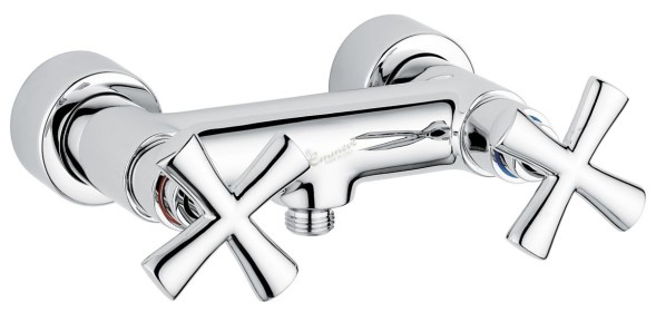 Emmevi Spirit New, двухвентильный смеситель для душа без набора для душа, цвет хром 31002/CR