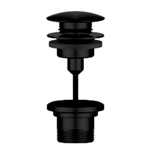Донный клапан Bossini Teo Z00700.073 Click-Clack без перелива 1” ? цвет черный матовый