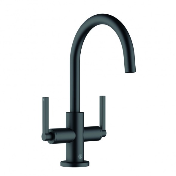 Смеситель KLUDI NOVA FONTE Classic 201183915 для раковины на одно отверстие двухвентильный с донным клапаном