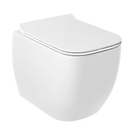 Унитаз KLUDI RESA C 28WCSET43 подвесной безободковый с сиденьем крышкой с плавным опусканием