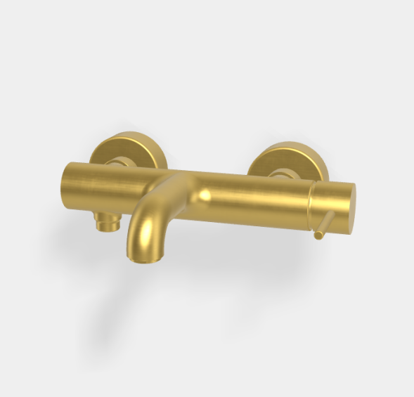 Смеситель для ванны и душа, Fima Carlo Frattini, Spillo Up, цвет-золото брашированное F3034/1NOS