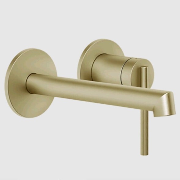 Gessi Смеситель для ванны и душа, Ingranaggio, цвет Латунь матовая  63581#727