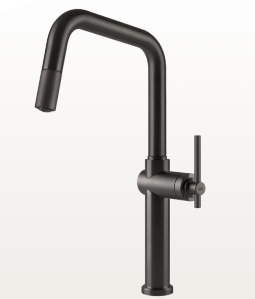 Gessi Смеситель для кухни, Habito, цвет Черный брашированный металл  60652#707