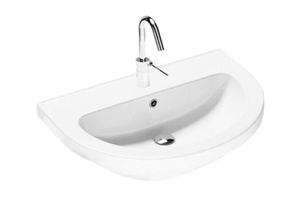 Раковина HATRIA ERIKA PRO YXJD01 подвесная с одним отверстием с переливом цвет белый