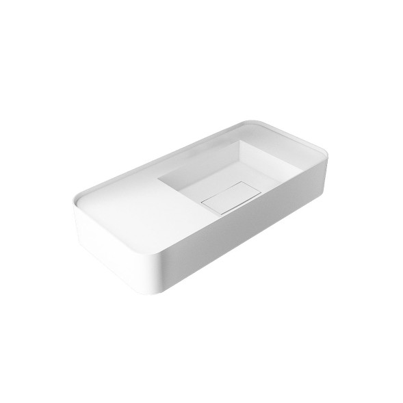 Vincea Раковина Солид Серфейс (Solid Surface)  VWB-6S480MW, 800*400*150, подвесная, цвет белый матовый