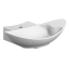 Раковина Scarabeo ZEFIRO подвесная или накладная с переливом с одним отверстием цвет белый 8201