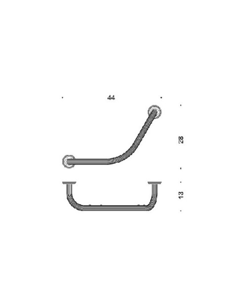 Поручень COLOMBO DESIGN HERMITAGE B3376 цвет хром