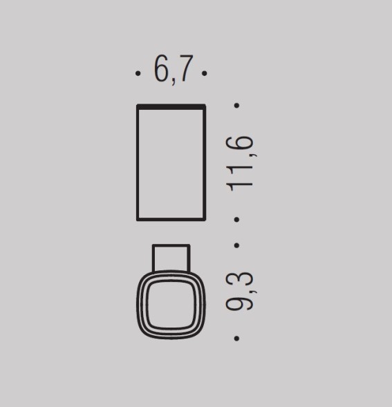 Стакан COLOMBO DESIGN TRENTA B3002 настенный цвет хром