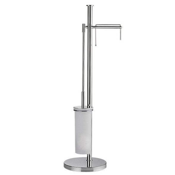 Стойка COLOMBO DESIGN PLUS W4935 с полотенцедержателем и держателем туалетной бумаги цвет хром