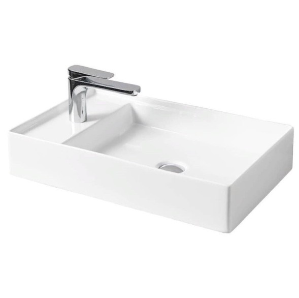 Раковина Artceram Scalino накладная  с одним отверстием цвет белый  SCL003 01 00