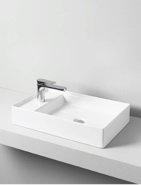 Раковина Artceram Scalino накладная  с одним отверстием цвет белый  SCL003 01 00